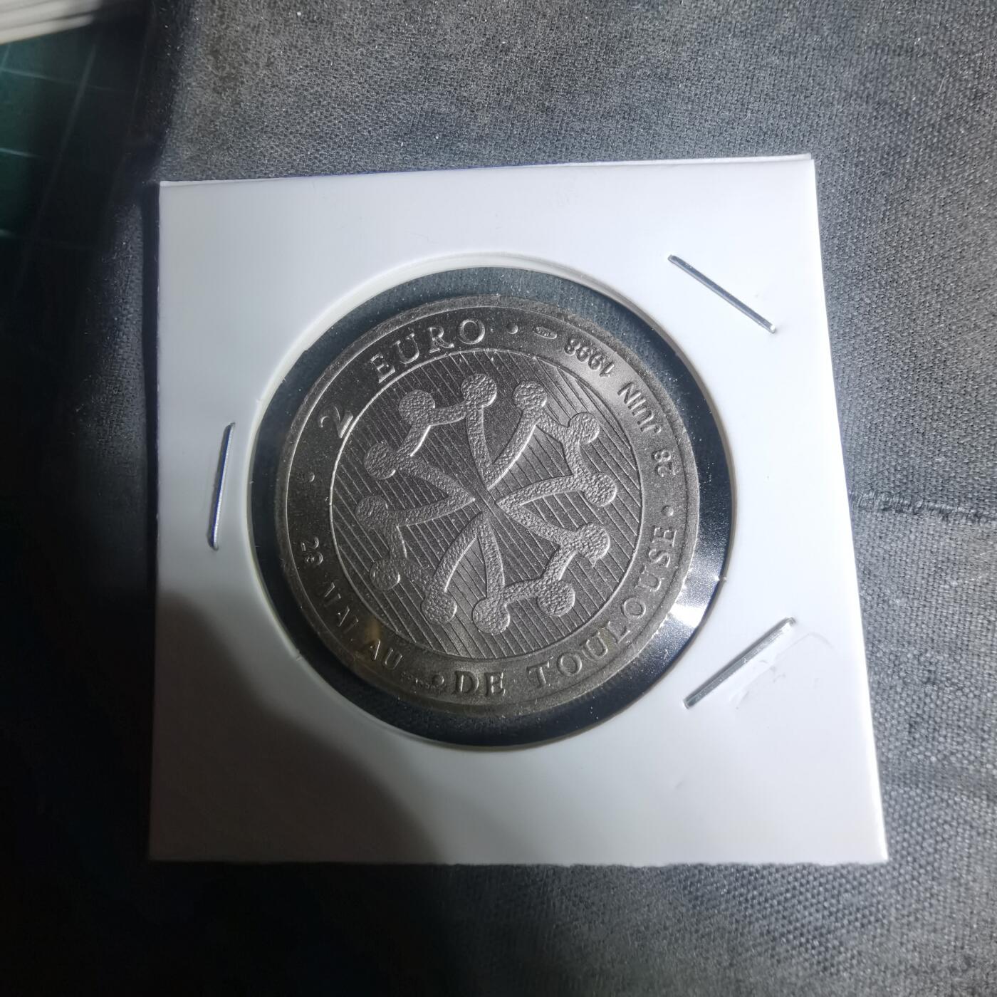 沼泽如烟--第934场 法国1998年2欧纪念币