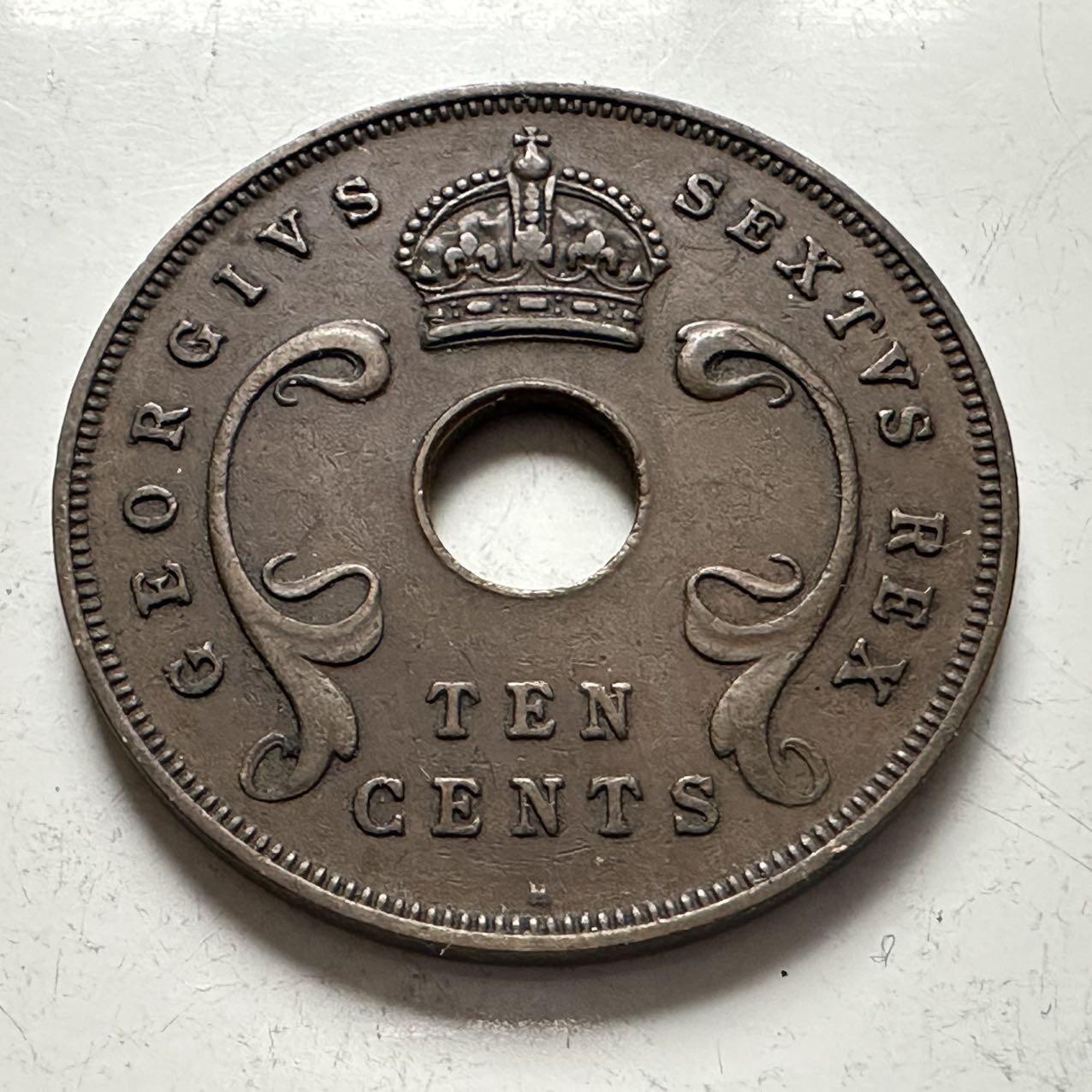 🌹外币初藏🌹🐯2025年第141场  每周二四六晚8️⃣点 接代拍 英属东非1952年10分