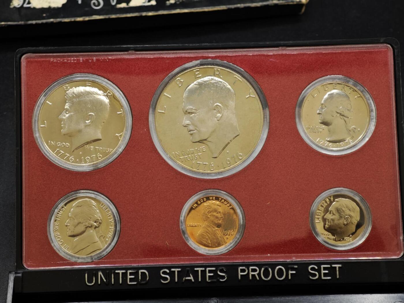 【淘币小摊】实时拍第八百三十拍   银币套币场   满百包邮可预留二周 每周一统一发货   美国1976年建国200周年精制套币