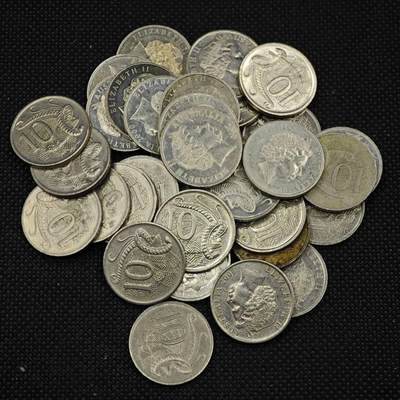 【淘币小摊】实时拍第八百三十一拍   散币场   满百包邮可预留二周 每周一统一发货   -  澳大利亚10分35枚