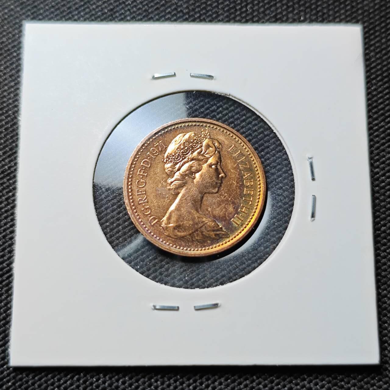 KK钱币收藏小铺 第380期  2月预留时间 周末发货  1971英国1便士精制