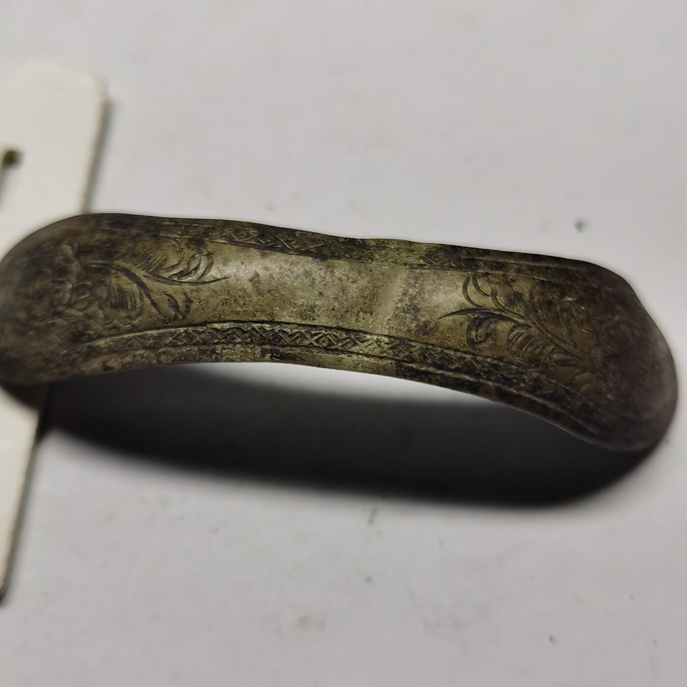 杂件专场89期 清代老银花纹发簪