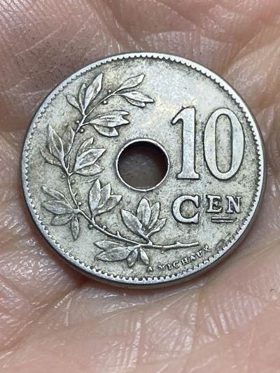 2025年第一百三十七场(总第一百六十三场）外国好品散币场(免佣金) - 比利时🇧🇪1904年10分(利奥波德二世时期，荷语版)