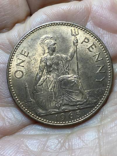 2025年第一百三十七场(总第一百六十三场）外国好品散币场(免佣金) - 原光好品–英国🇬🇧1965年1便士(伊丽莎白二世青年桂冠第二版)