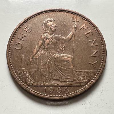 🌹外币初藏🌹🐯2025年第141场  每周二四六晚8️⃣点 接代拍 - 英国1966年一便士 a