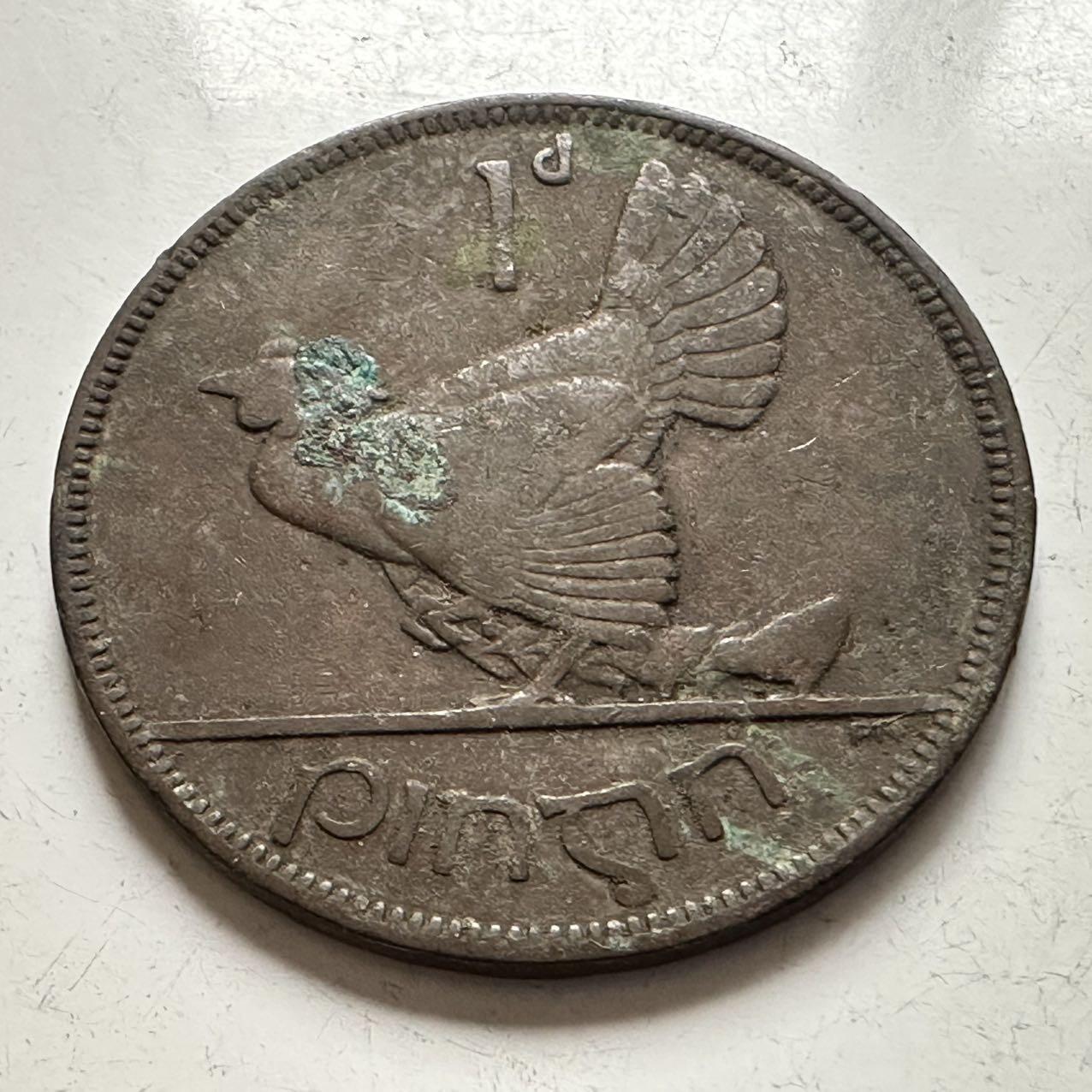 🌹外币初藏🌹🐯2025年第141场  每周二四六晚8️⃣点 接代拍 爱尔兰1935年一便士