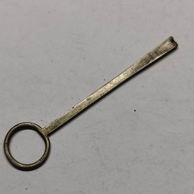 杂件专场89期 - 清代老银钥匙，吊坠