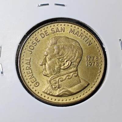 KK钱币收藏小铺 第381期  2月预留时间 周末发货 -  1978阿根廷100比索纪念币