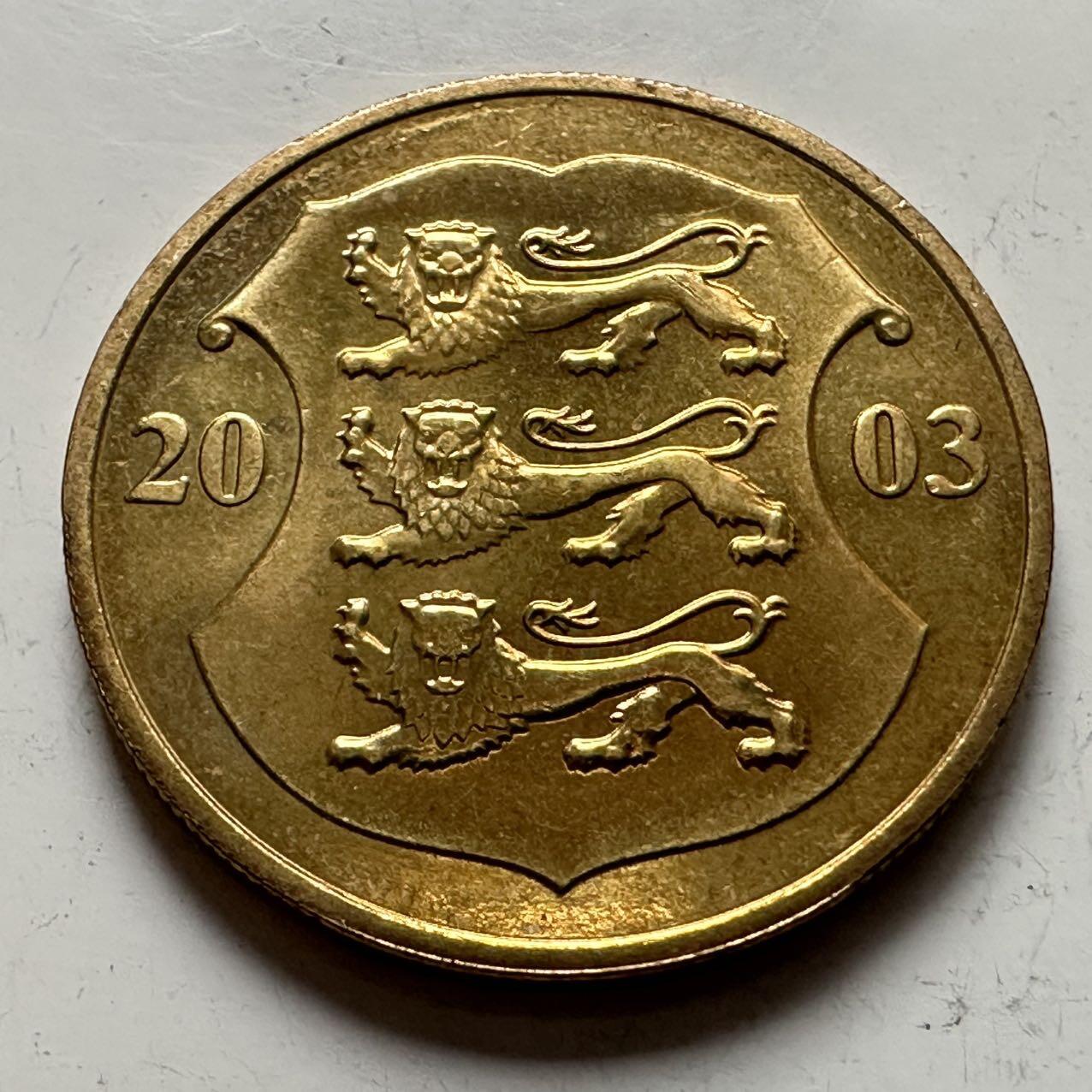 🌹外币初藏🌹🐯2025年第141场  每周二四六晚8️⃣点 接代拍 爱沙尼亚2003年一克朗