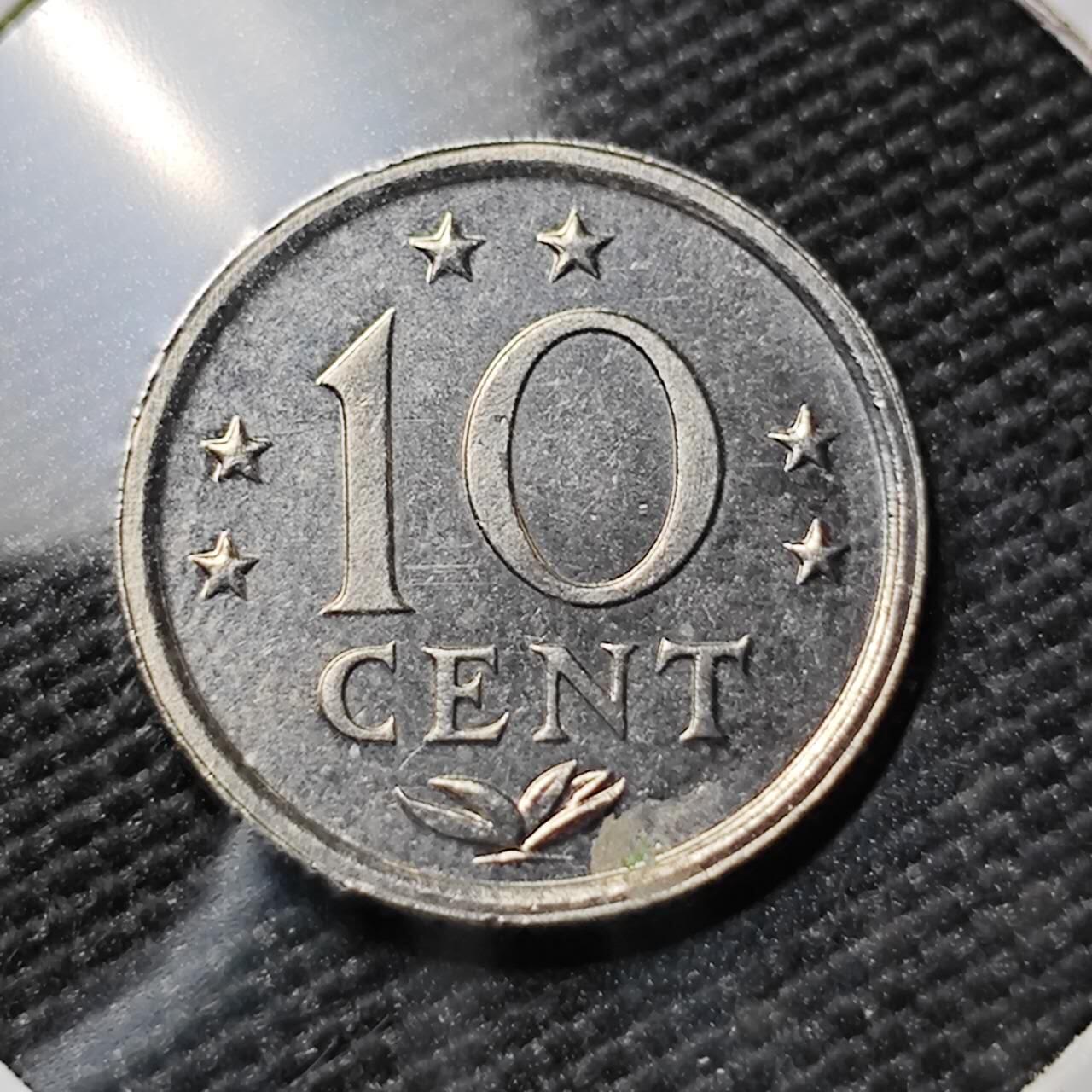 KK钱币收藏小铺 第380期  2月预留时间 周末发货  1984荷属安地列斯10分