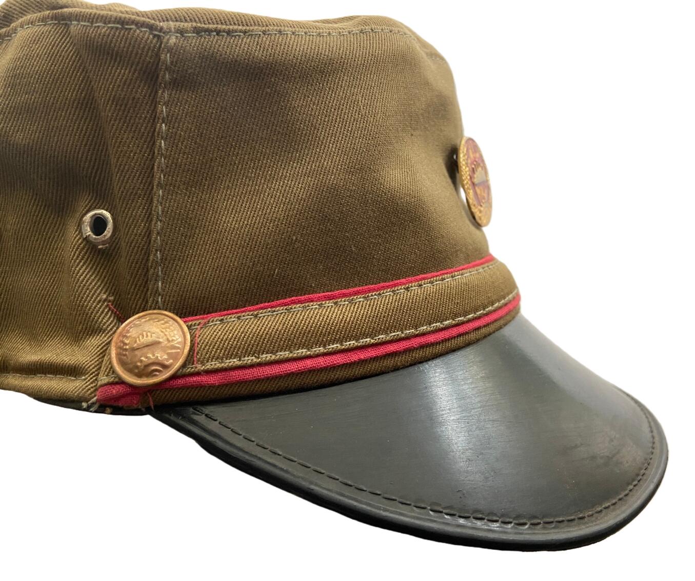 熹将军2026新春小拍2 总57期 大珍 柬埔寨人民共和国时期夏季常服军帽 配件齐全