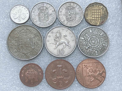 第一海外回流一元起拍收藏 散集专场  第276期 - 英国不同版本硬币 10枚