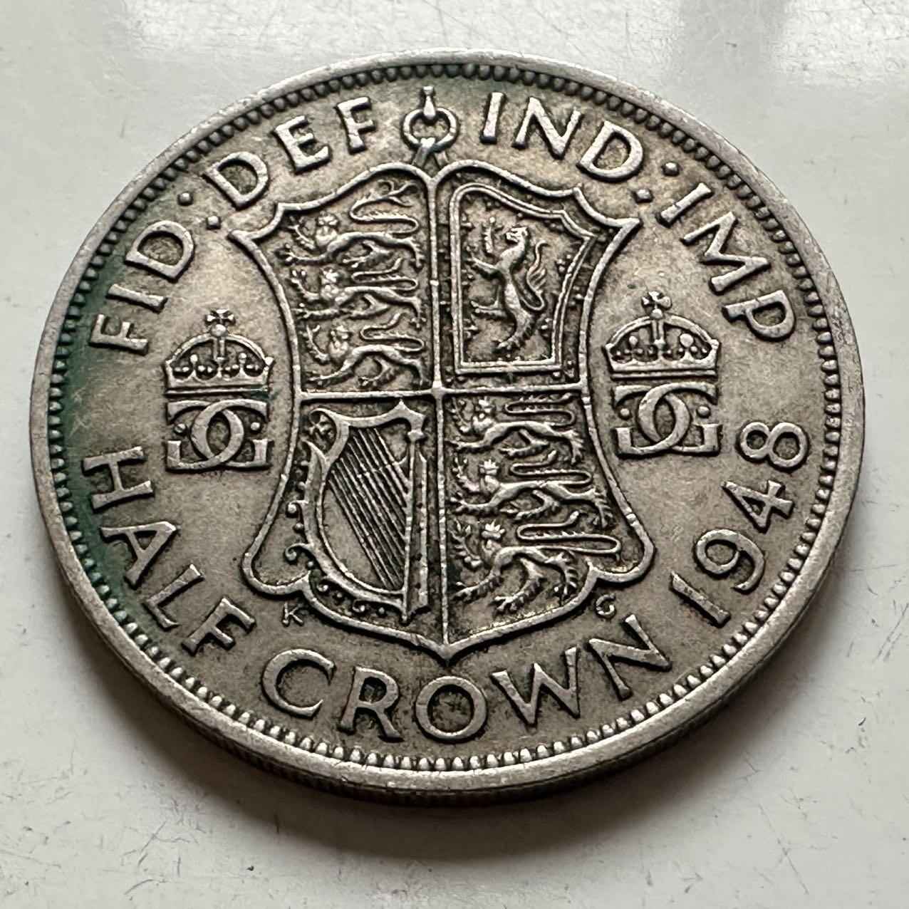 🌹外币初藏🌹🐯2025年第141场  每周二四六晚8️⃣点 接代拍 英国1948年半克朗