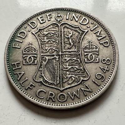 🌹外币初藏🌹🐯2025年第141场  每周二四六晚8️⃣点 接代拍 - 英国1948年半克朗