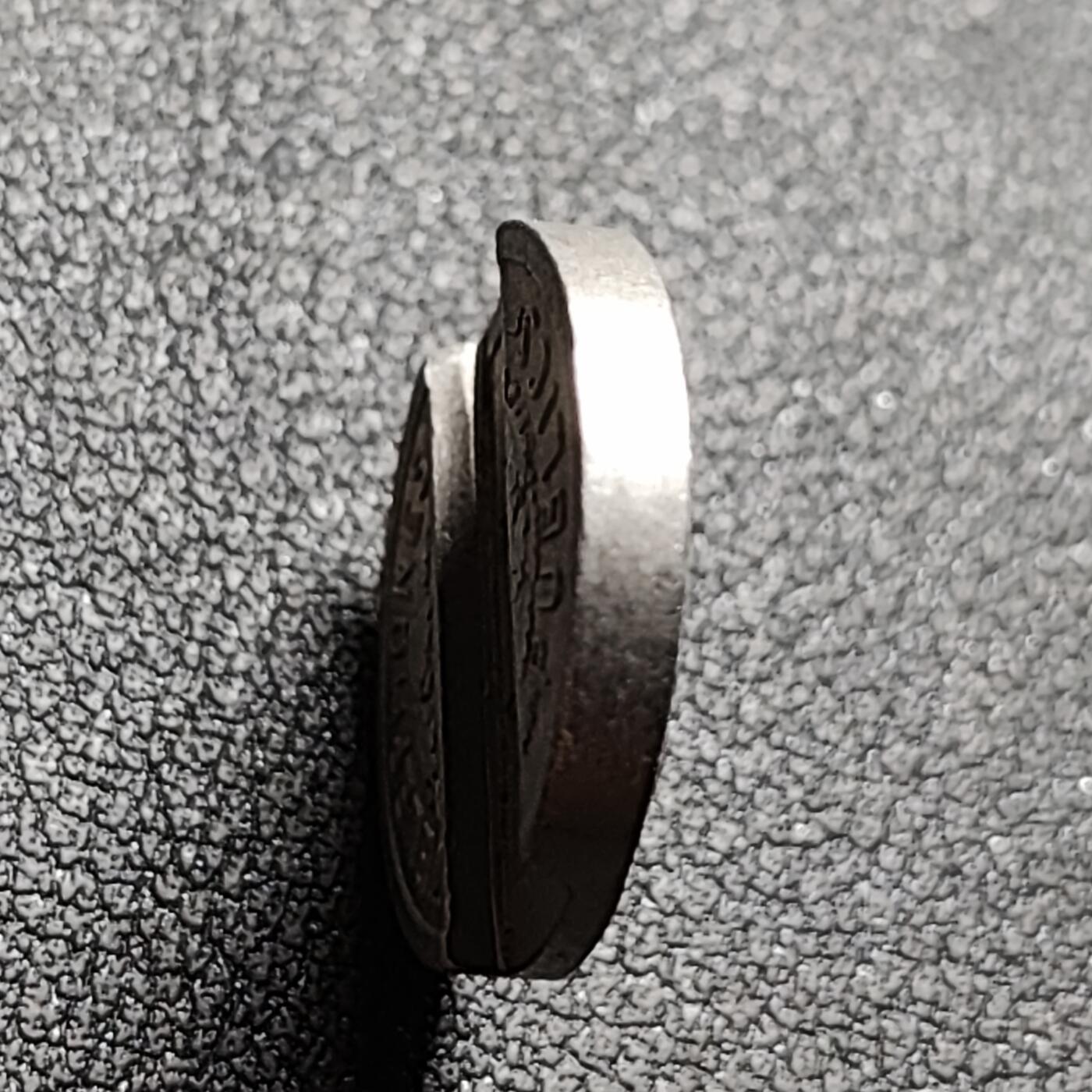 泉币菌-第147场-精品福利场 稀少 法国1937年法兰西自由女神凹槽电话代用币 铜镍 18mm 