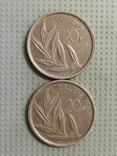 2025年第140场各国散币拍卖（总第140场） - 比利时20法郎2枚
