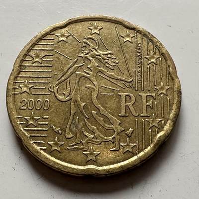 🌹外币初藏🌹🐯2025年第141场  每周二四六晚8️⃣点 接代拍 - 法国2000年20欧分