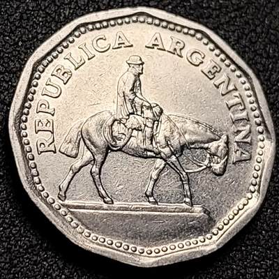 泉币菌-第147场-精品福利场 - 阿根廷硬币 10比索24mm 