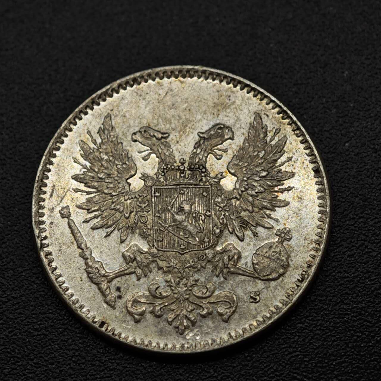 【淘币小摊】实时拍第八百三十拍   银币套币场   满百包邮可预留二周 每周一统一发货   芬兰1917年50芬妮银币