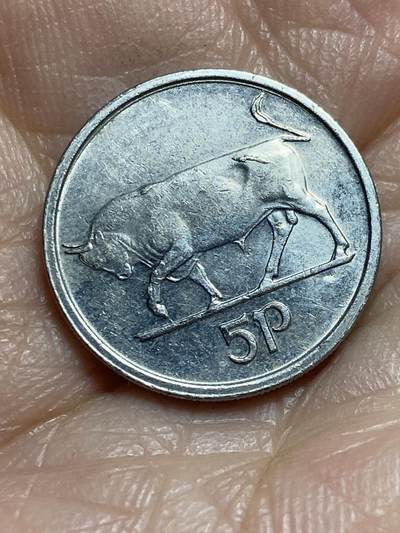 2025年第一百三十七场(总第一百六十三场）外国好品散币场(免佣金) - 爱尔兰🇮🇪1996年5便士(共和国时期第二套第二版，有磁版)