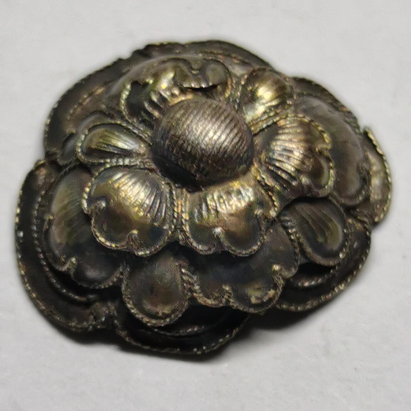 杂件专场89期 清代老银花