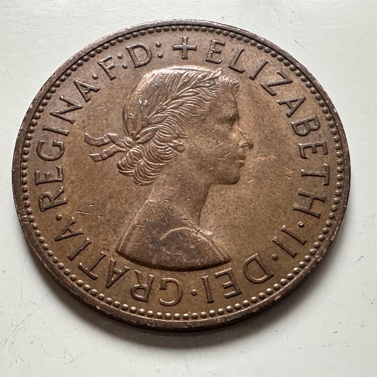 🌹外币初藏🌹🐯2025年第141场  每周二四六晚8️⃣点 接代拍 英国1966年一便士 c