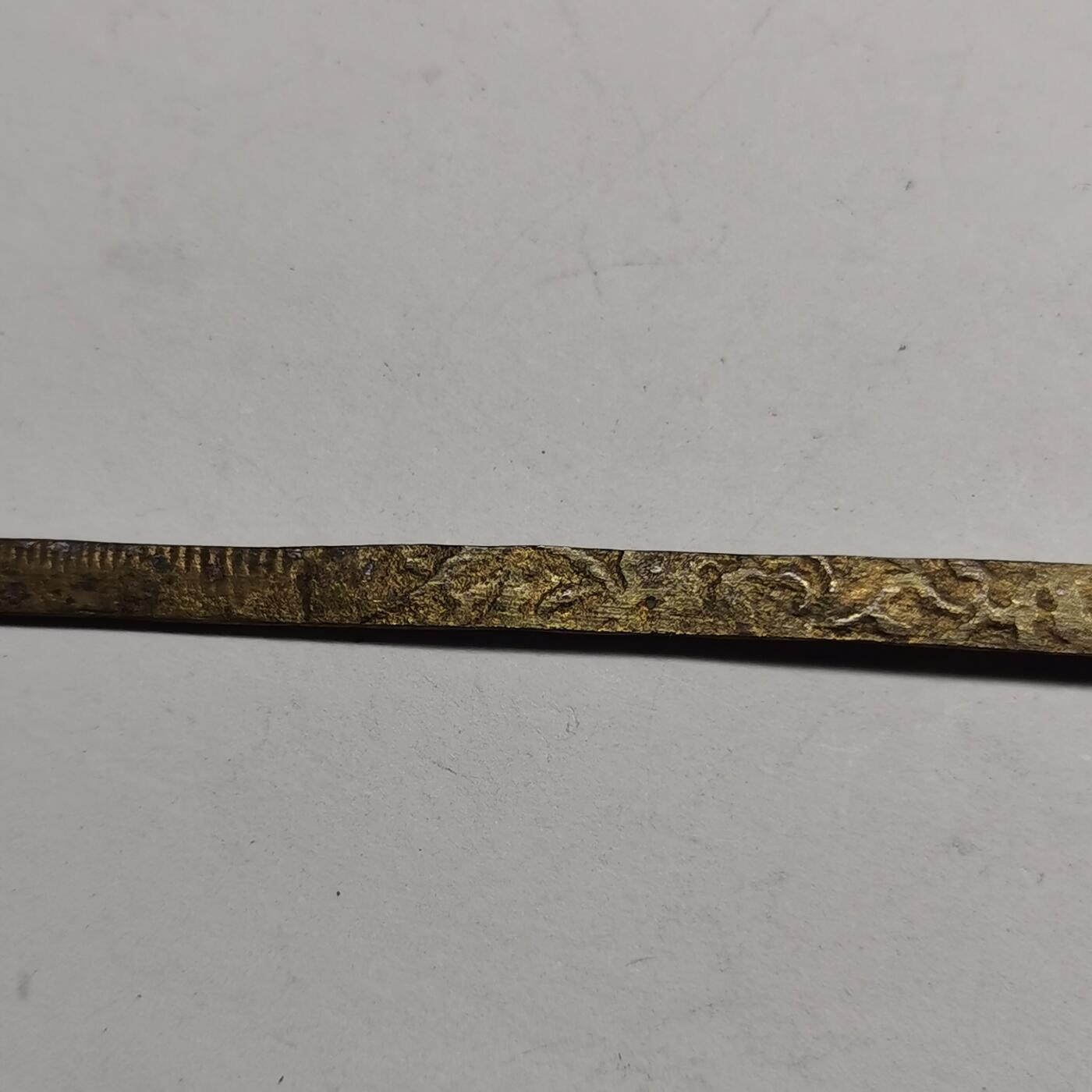 杂件专场89期 老铜花纹簪