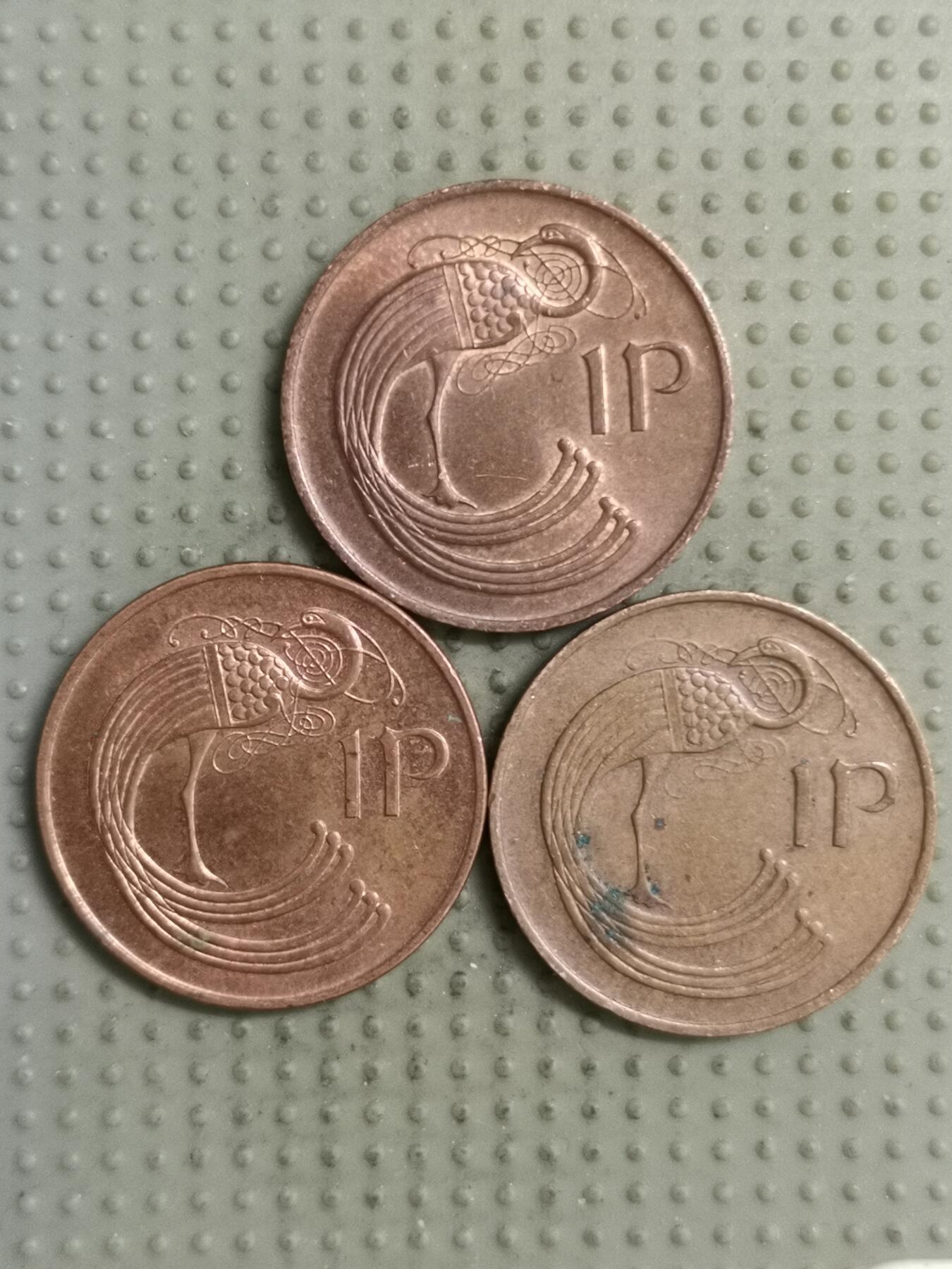 2025年第140场各国散币拍卖（总第140场） 爱尔兰1便士3枚