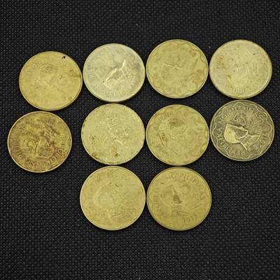 【淘币小摊】实时拍第八百三十一拍   散币场   满百包邮可预留二周 每周一统一发货   -  菲律宾5比索10枚