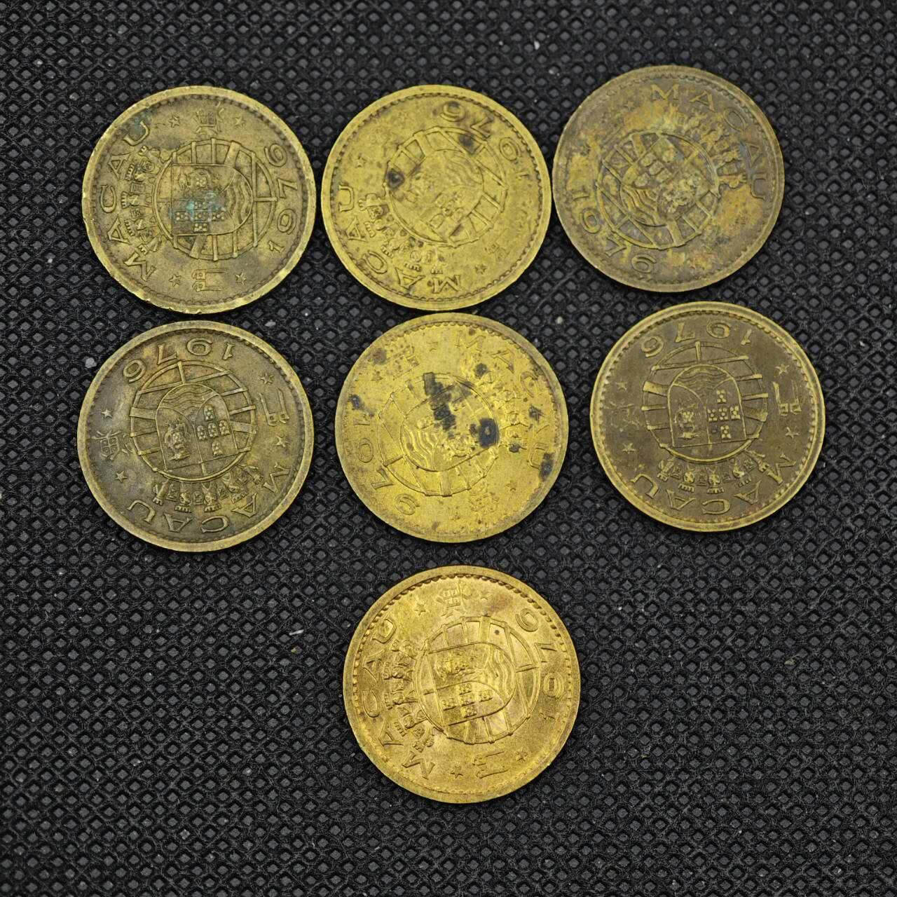 【淘币小摊】实时拍第八百三十一拍   散币场   满百包邮可预留二周 每周一统一发货    澳门壹毫7枚