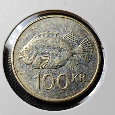 KK钱币收藏小铺 第380期  2月预留时间 周末发货 -  冰岛100克朗