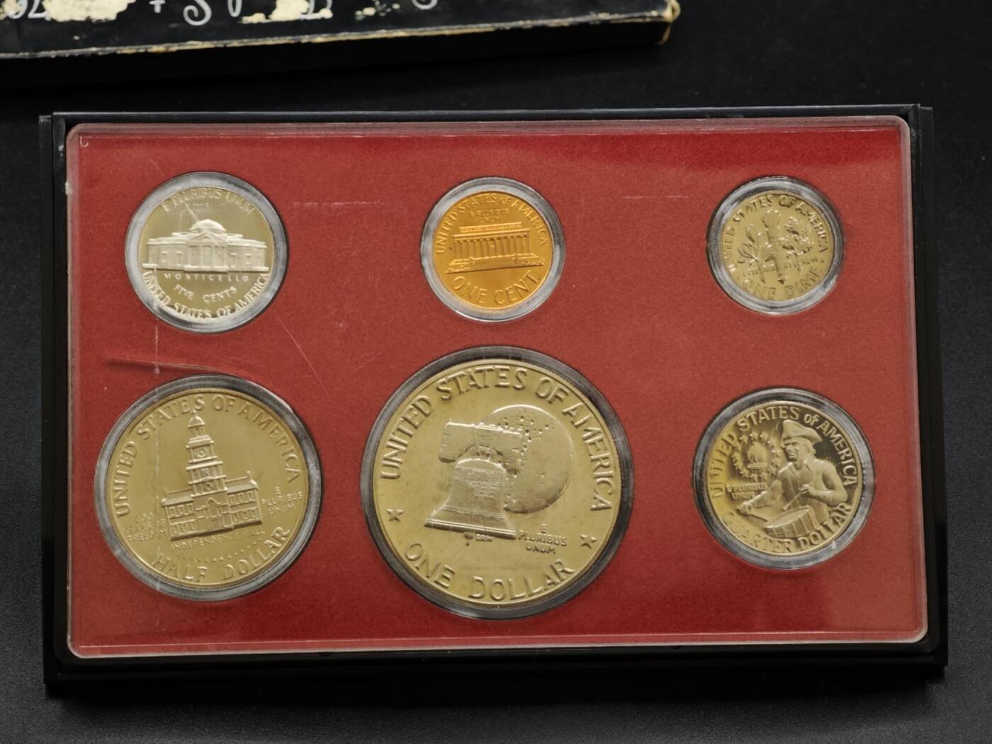 【淘币小摊】实时拍第八百三十拍   银币套币场   满百包邮可预留二周 每周一统一发货   美国1976年建国200周年精制套币