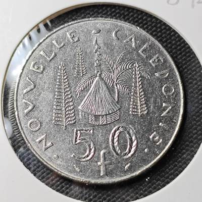 KK钱币收藏小铺 第380期  2月预留时间 周末发货 -  法属新喀里多尼亚50法郎