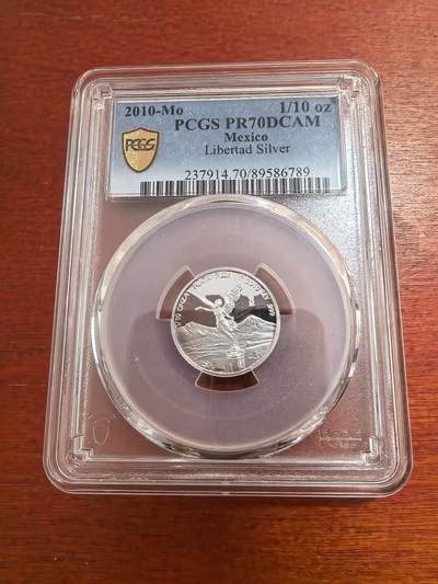 长老汇蛇年精选第八十二场拍卖 - 2010墨西哥胜利女神1/10盎司精制银币，PCGS PR70DCAM，5枚冠军之一
