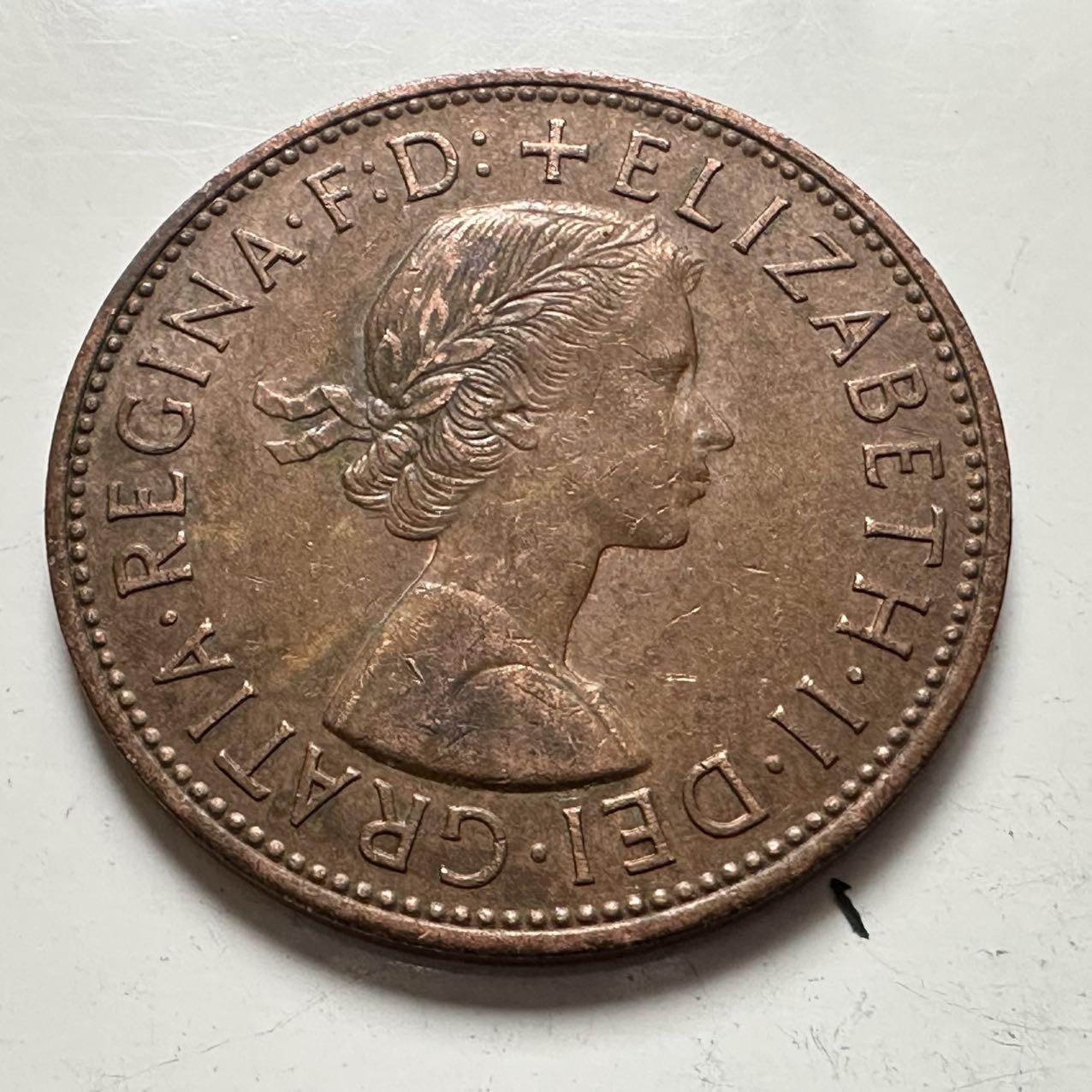 🌹外币初藏🌹🐯2025年第141场  每周二四六晚8️⃣点 接代拍 英国1966年一便士 a