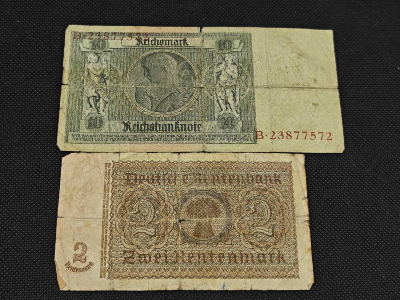 【淘币小摊】实时拍第八百三十一拍   散币场   满百包邮可预留二周 每周一统一发货    德国2-10马克纸币【有折】