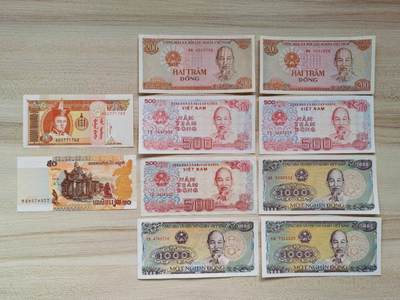 全新的越南、蒙古、柬埔寨三国纸钞十张一起卖！福利贴！所见所得！ - 全新的越南、蒙古、柬埔寨三国纸钞十张一起卖！福利贴！所见所得！
