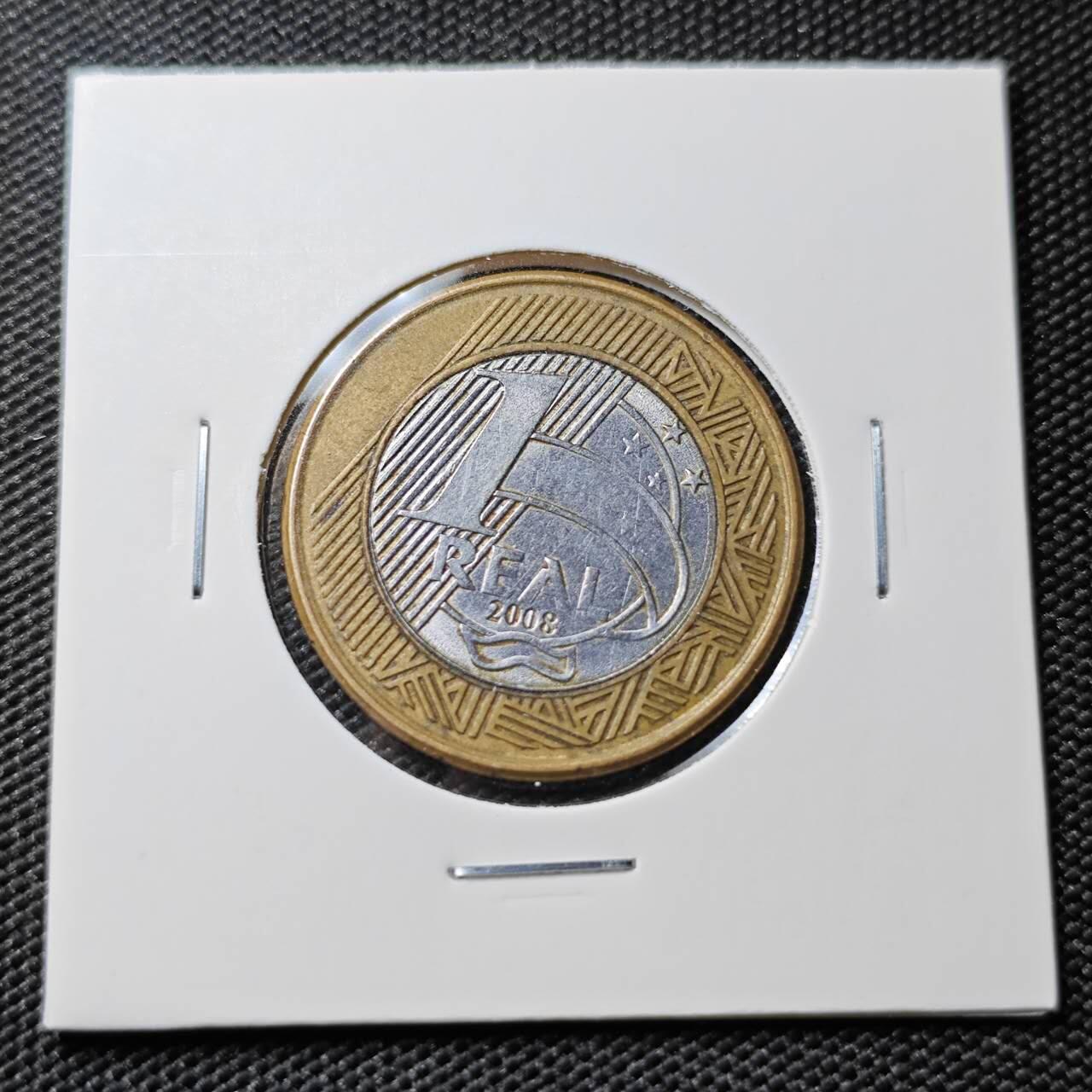 KK钱币收藏小铺 第380期  2月预留时间 周末发货  巴西1瑞尔双色币