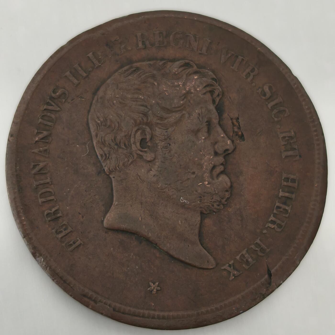 老蟹的宝藏🏴‍☠️ V 意大利西西里10分-Ferdinand II, 10 Tornesi, 1856 (KM 369)