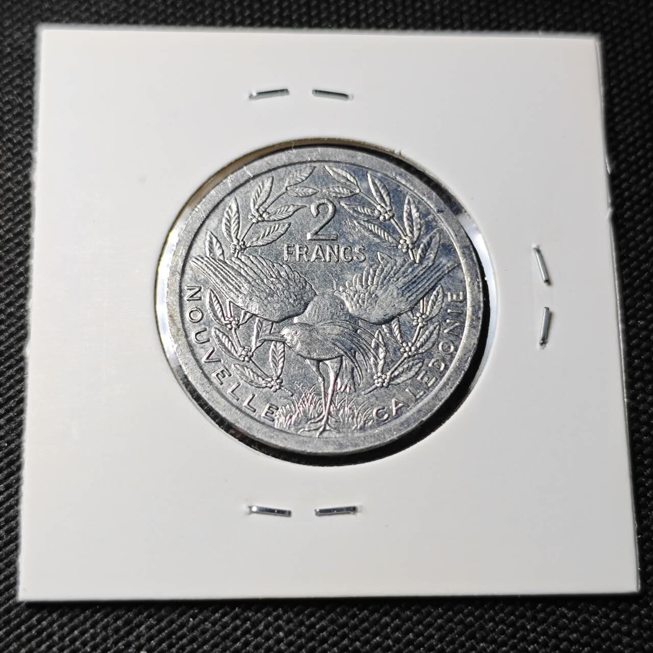 KK钱币收藏小铺 第382期  2月预留时间 周末发货  1989新喀里多尼亚2法郎