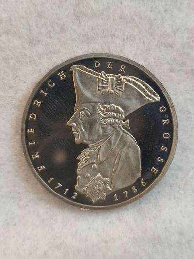 G&W世界散币，银币处理专场（第39场） - 德国1986年5马克 腓特烈大帝逝世200周年 精致