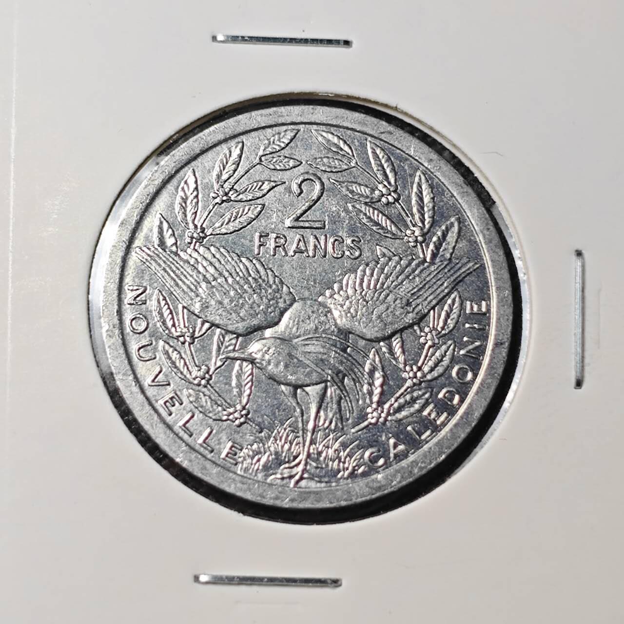 KK钱币收藏小铺 第382期  2月预留时间 周末发货  1990新喀里多尼亚2法郎