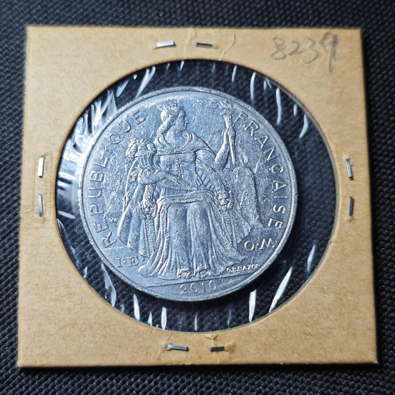 KK钱币收藏小铺 第382期  2月预留时间 周末发货  2010新喀里多尼亚5法郎