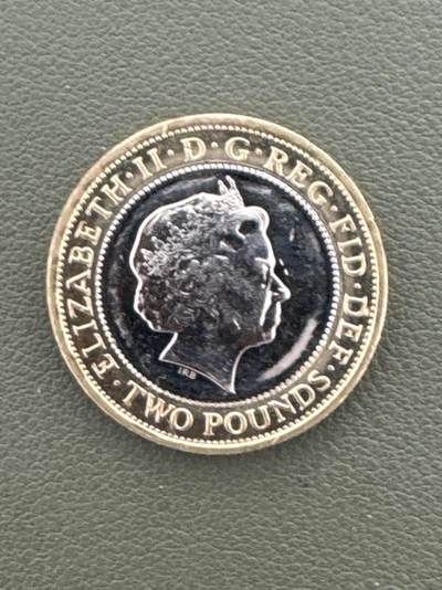 ❤️【币观天下】❤️ 第335期钱币拍卖- 2025.12.19周五晚上6点半场-长期征集拍品 - 获奖币英国2014年一战2镑镶嵌纪念币