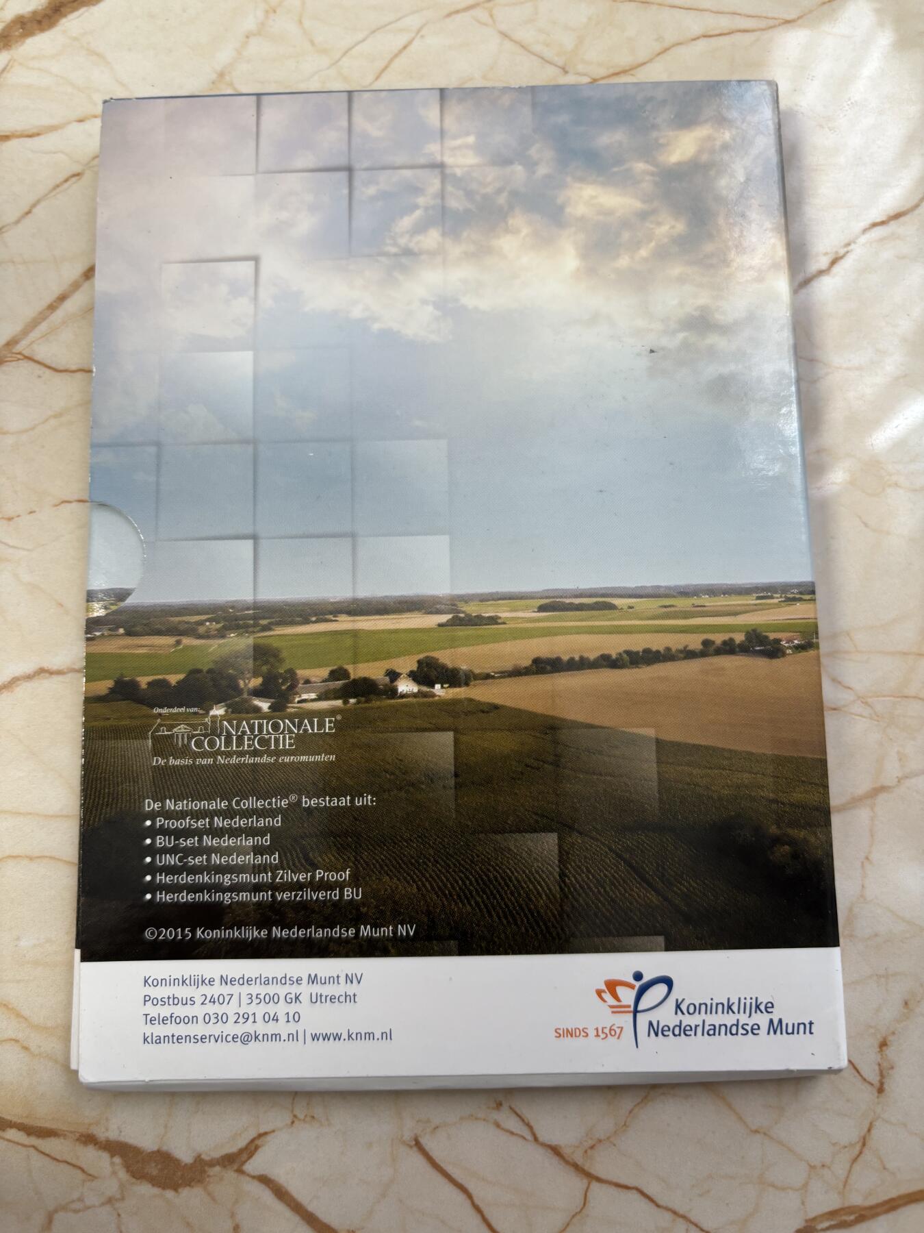 第185期拍卖 荷兰2015年5欧元精制银币 滑铁卢战役 15.5克925银 发行量：1万2千5百 卡装