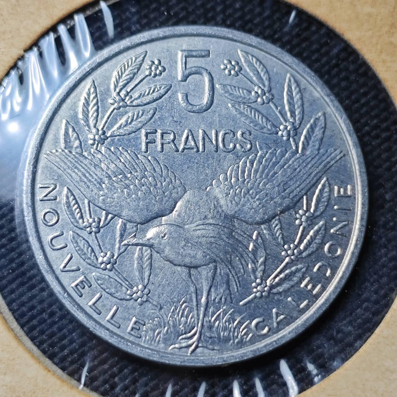 KK钱币收藏小铺 第382期  2月预留时间 周末发货  2004新喀里多尼亚5法郎