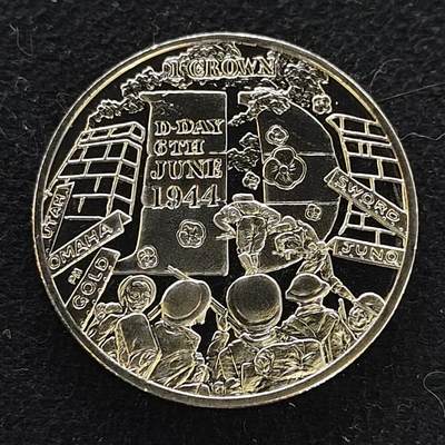 【全场包邮】纯粹捡漏拍486场（免费代拍第23场） - 马恩岛2014年1克朗D-DAY日70周年克朗型纪念币