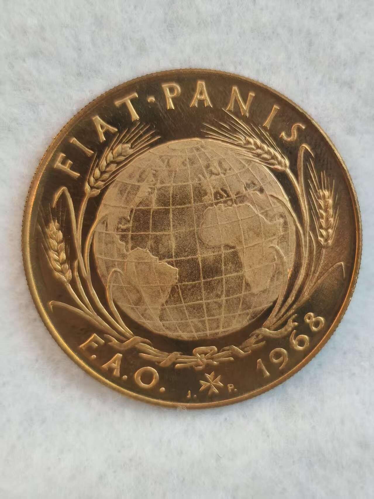 G&W世界散币，银币处理专场（第39场） 马耳他骑士团1968年2塔拉  FAO