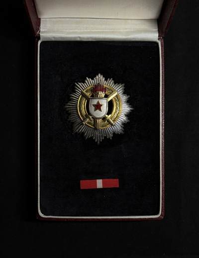 欢庆元旦！戎马世界章牌大赏第109期元旦大拍 - 南斯拉夫一级军事功勋勋章，盒略齐全