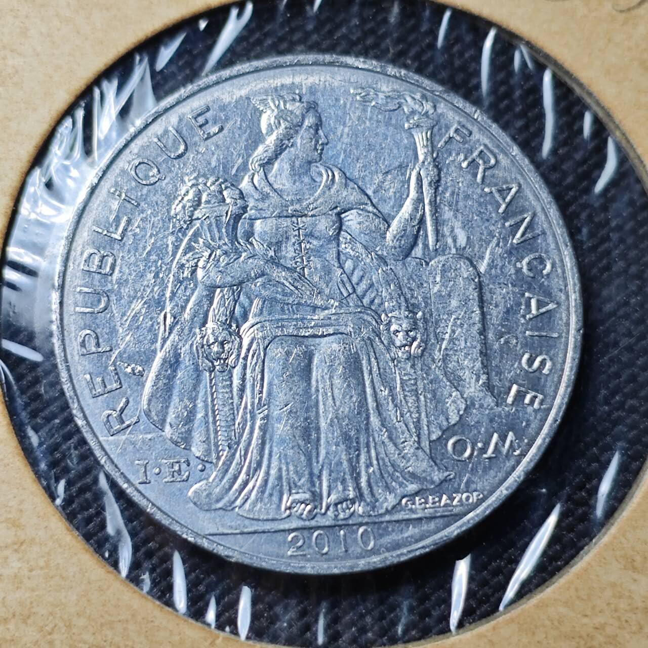 KK钱币收藏小铺 第382期  2月预留时间 周末发货  2010新喀里多尼亚5法郎